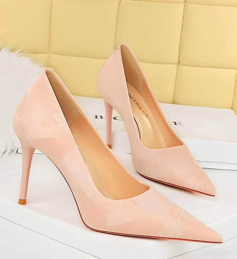 Geometric Gradient Pointy Toe Stilettos