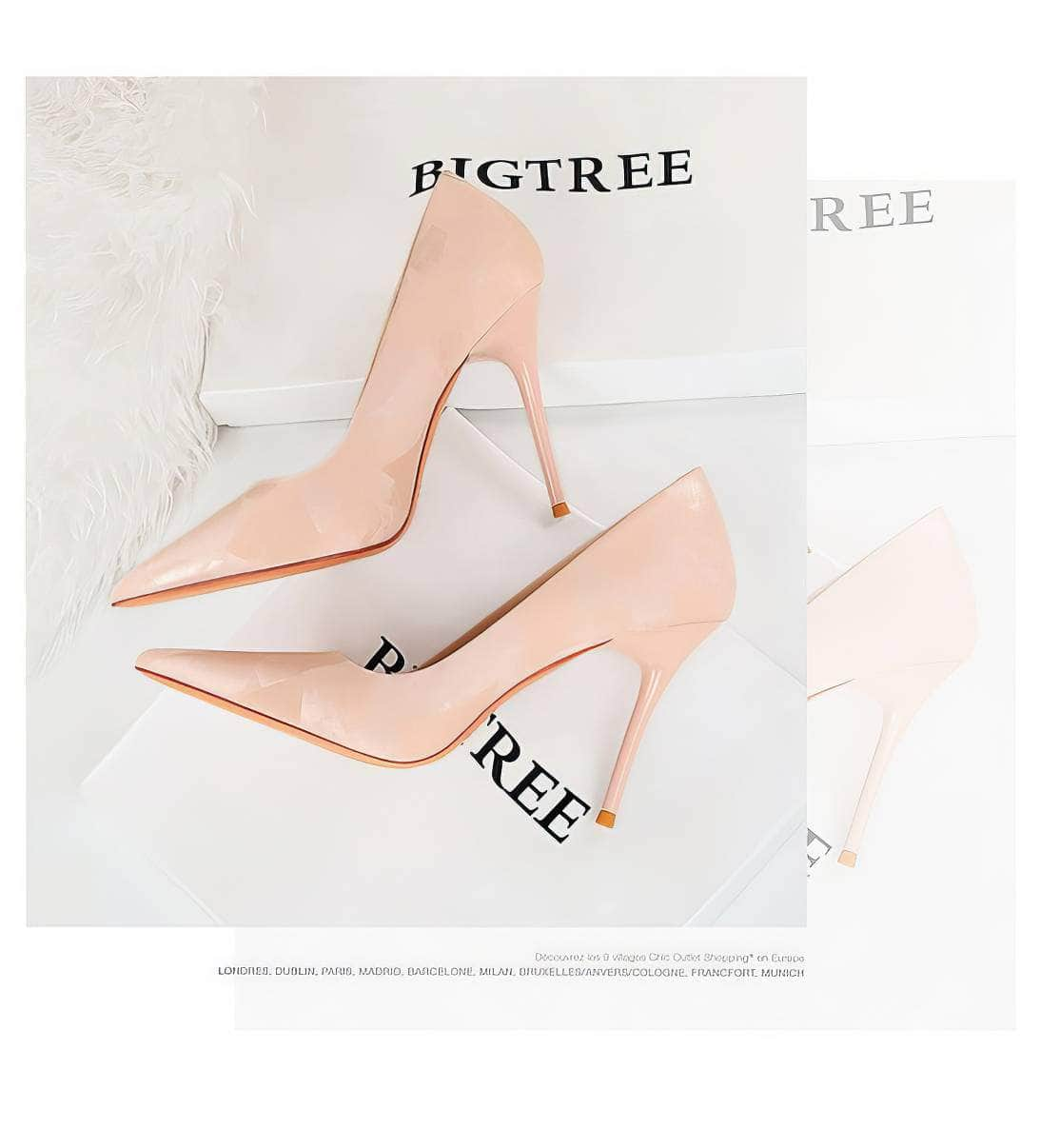 Geometric Gradient Pointy Toe Stilettos