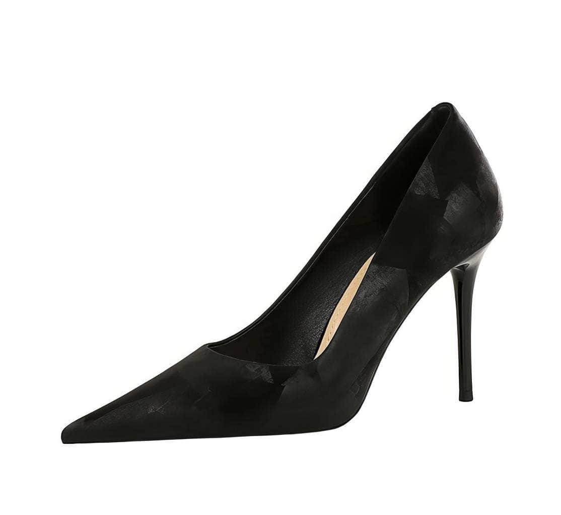 Geometric Gradient Pointy Toe Stilettos EU 33 / Black / 10CM