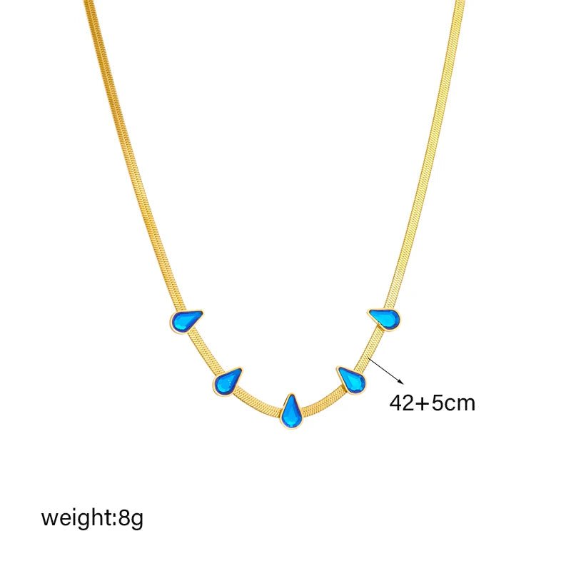 Geometric Heart Colorful Crystals Pendant Necklace - Luxury Zircon Chain Jewelry for Women and Girls