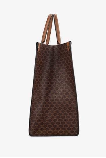 Geometric Pattern Shoulder Tote Bag