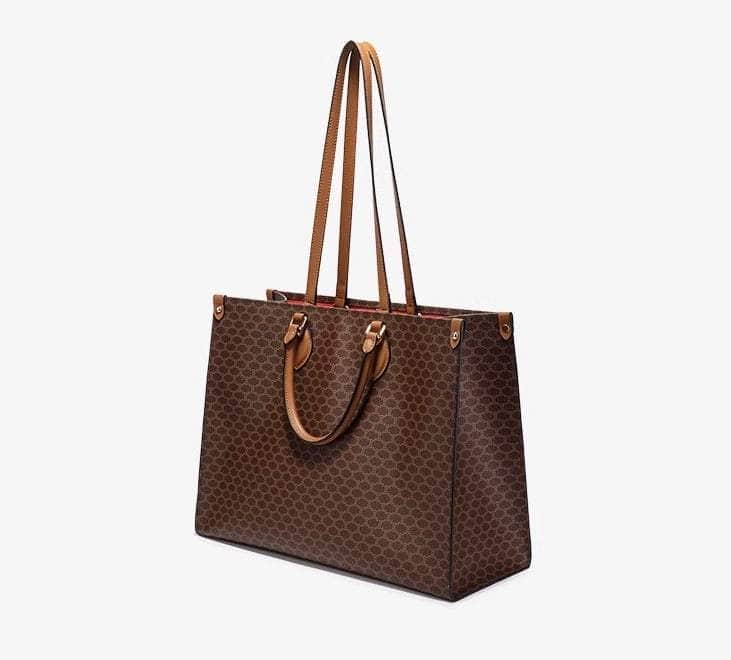 Geometric Pattern Shoulder Tote Bag