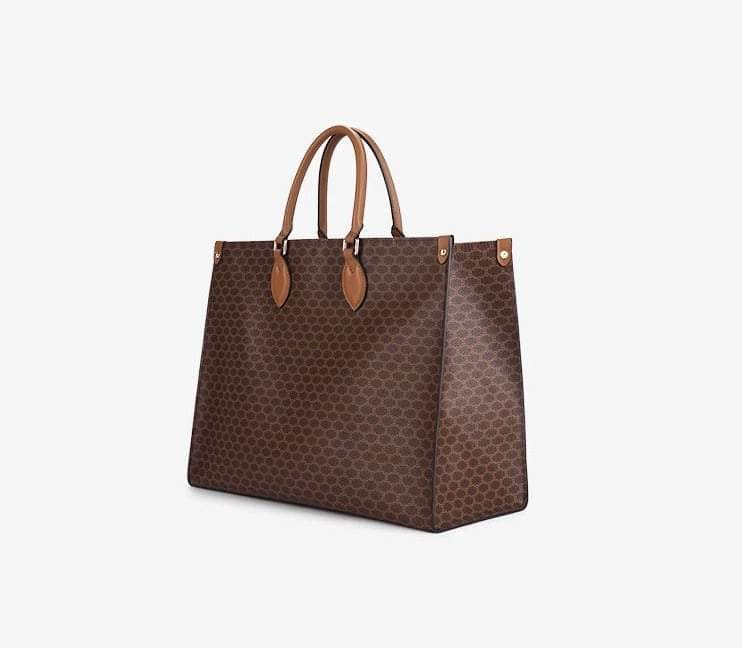 Geometric Pattern Shoulder Tote Bag