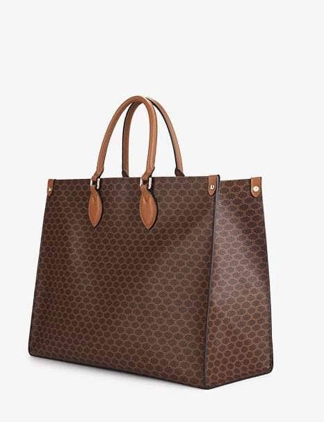 Geometric Pattern Shoulder Tote Bag