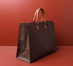 Geometric Pattern Shoulder Tote Bag