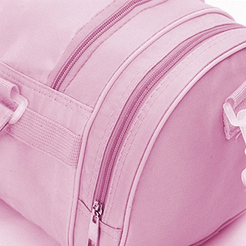 Girls' Pink Lace Ballet Dance Bag: Duffel for Ballet Class with Crossbody, Name Embroidery - Ballet Handbag, Shoulder Bags Pink