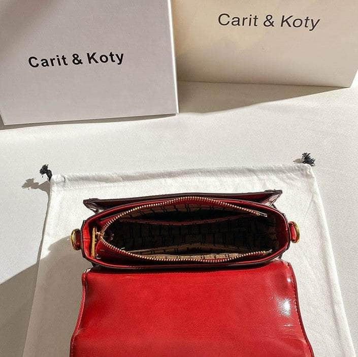 Glamorous Red Sequin Crossbody Handbag