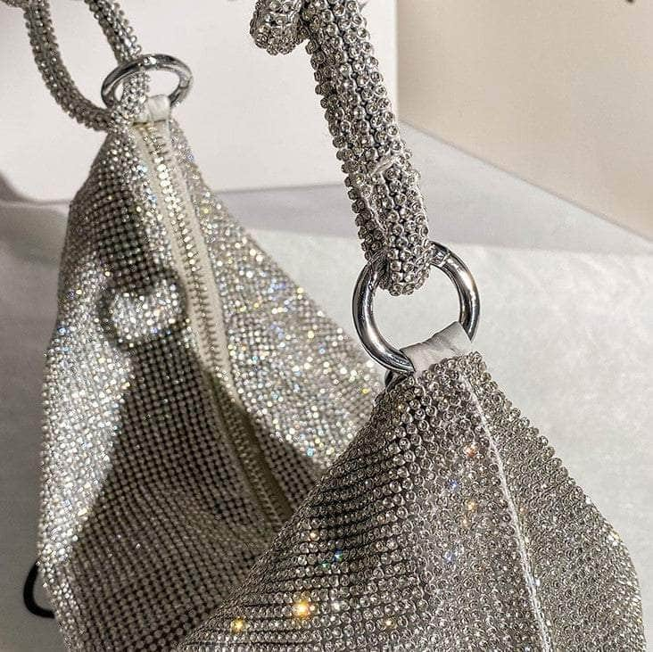 Glistening Slouchy Bling Rhinestone Purse