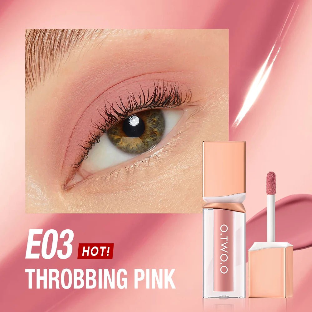 Glitter Liquid Eyeshadow Highlighter - 6 Colors, Long-lasting, Lightweight Silkworm Matte Eye Shadow Makeup E03