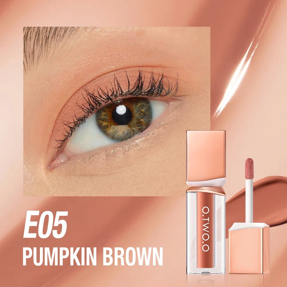 Glitter Liquid Eyeshadow Highlighter - 6 Colors, Long-lasting, Lightweight Silkworm Matte Eye Shadow Makeup E05