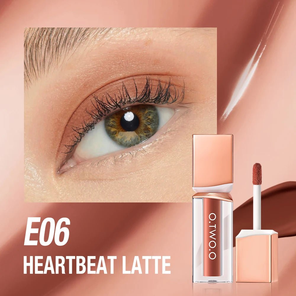 Glitter Liquid Eyeshadow Highlighter - 6 Colors, Long-lasting, Lightweight Silkworm Matte Eye Shadow Makeup E06