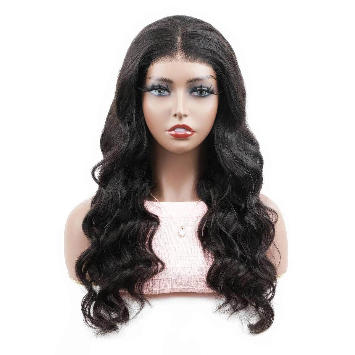 Glueless HD Lace Closure Wig - 6x4, Wear And Go, Pre-Cut, Pre-Plucked Lace Front Wigs, Transparent Body Wave Human Hair Wigs