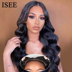 Glueless HD Lace Closure Wig - 6x4, Wear And Go, Pre-Cut, Pre-Plucked Lace Front Wigs, Transparent Body Wave Human Hair Wigs 6X4 HD Glueless Wig / 18inches
