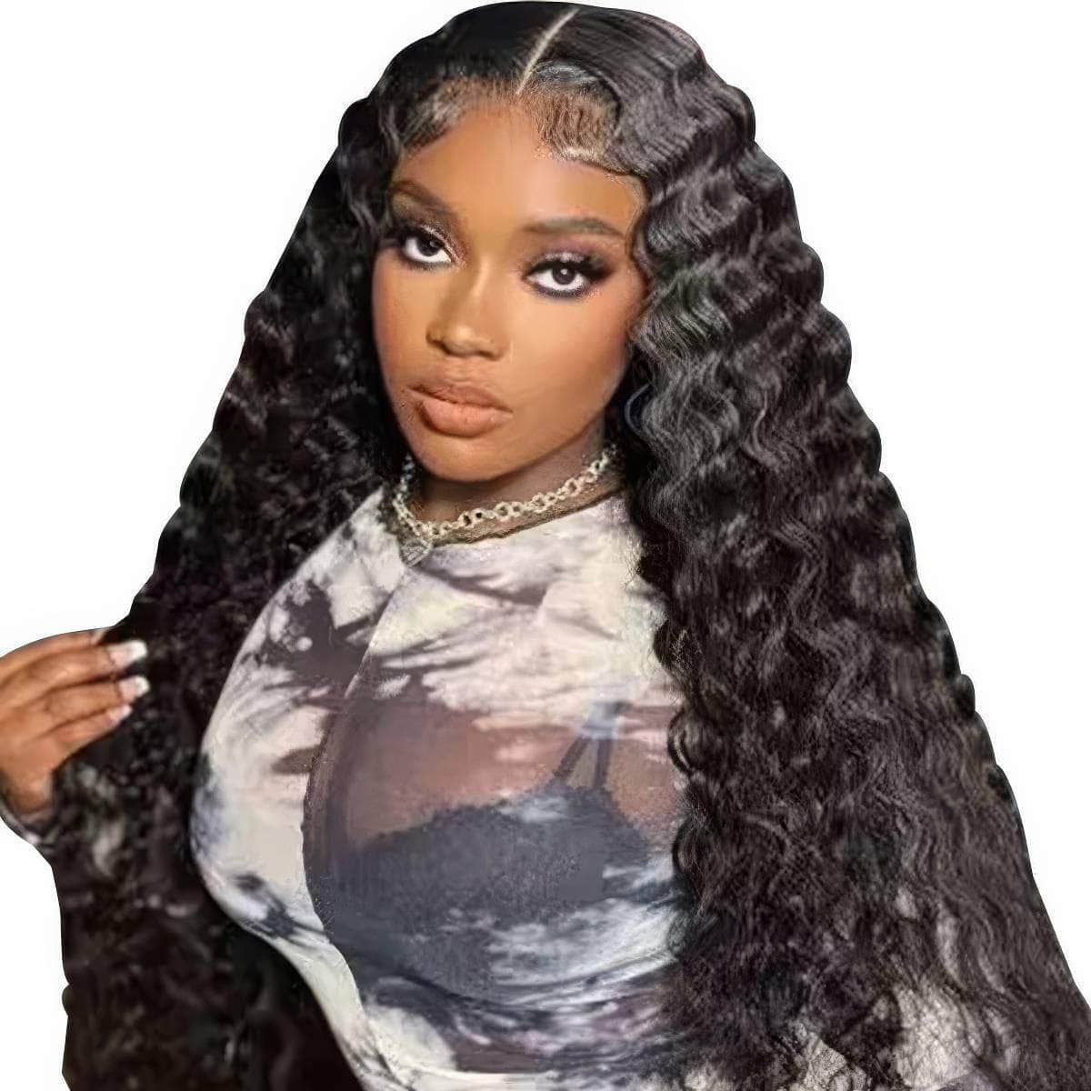 Glueless HD Loose Deep Wave 6x4 Lace Front Wig - Wear And Go, Pre-Plucked, Transparent Closure, Deep Wave Human Hair Wig 6X4 Wear Go Wig / 16inches / 180%