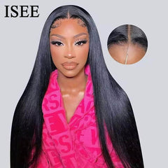 Glueless HD Straight Lace Front Wig - Human Hair, Transparent 6x4 Lace Closure, Pre-Cut, Pre-Plucked, Wear And Go Wig CHINA / 16inches