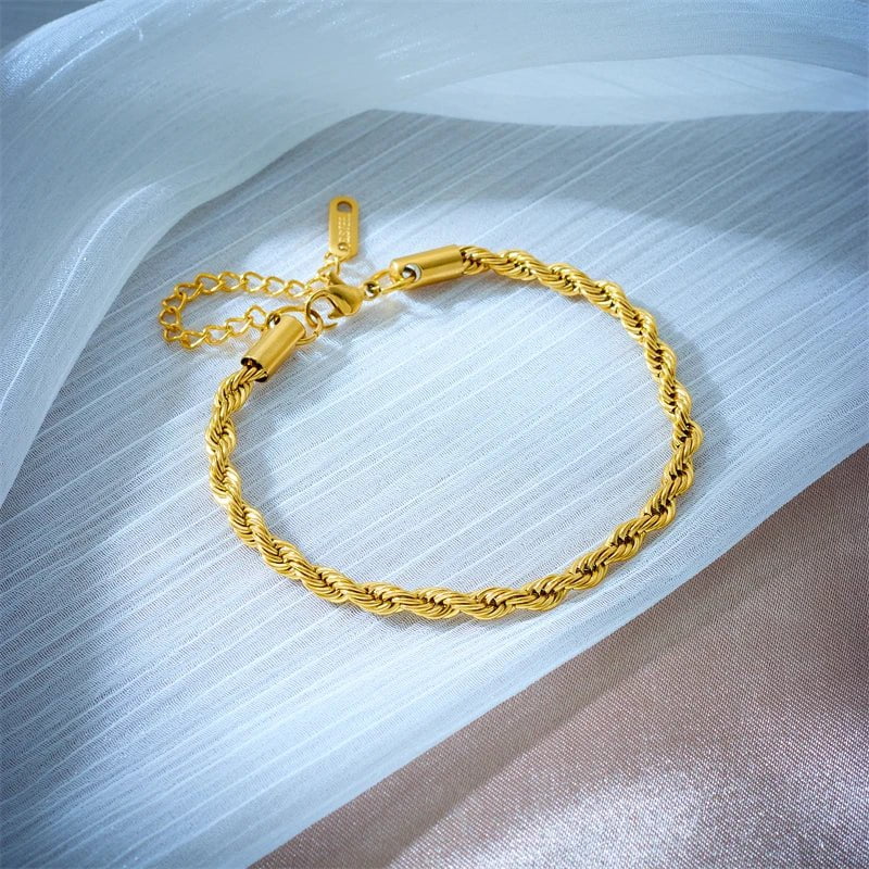 Gold-Colored Necklace and Bracelet Sets