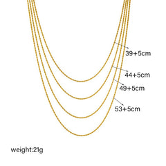 Gold Multilayer Trendy 4in1 Necklace N2250
