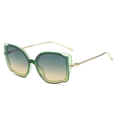 Gold Oversized Square Sunglasses