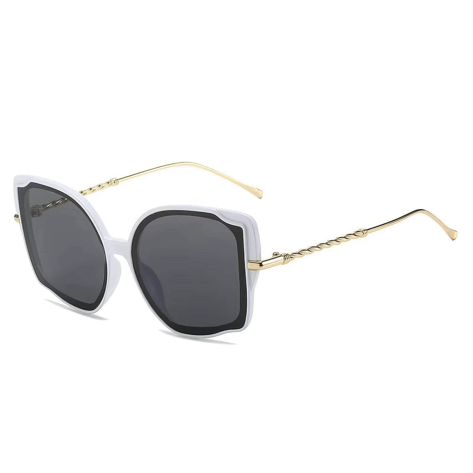 Gold Oversized Square Sunglasses