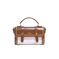 Golden Threads Embroidered Satchel Bag