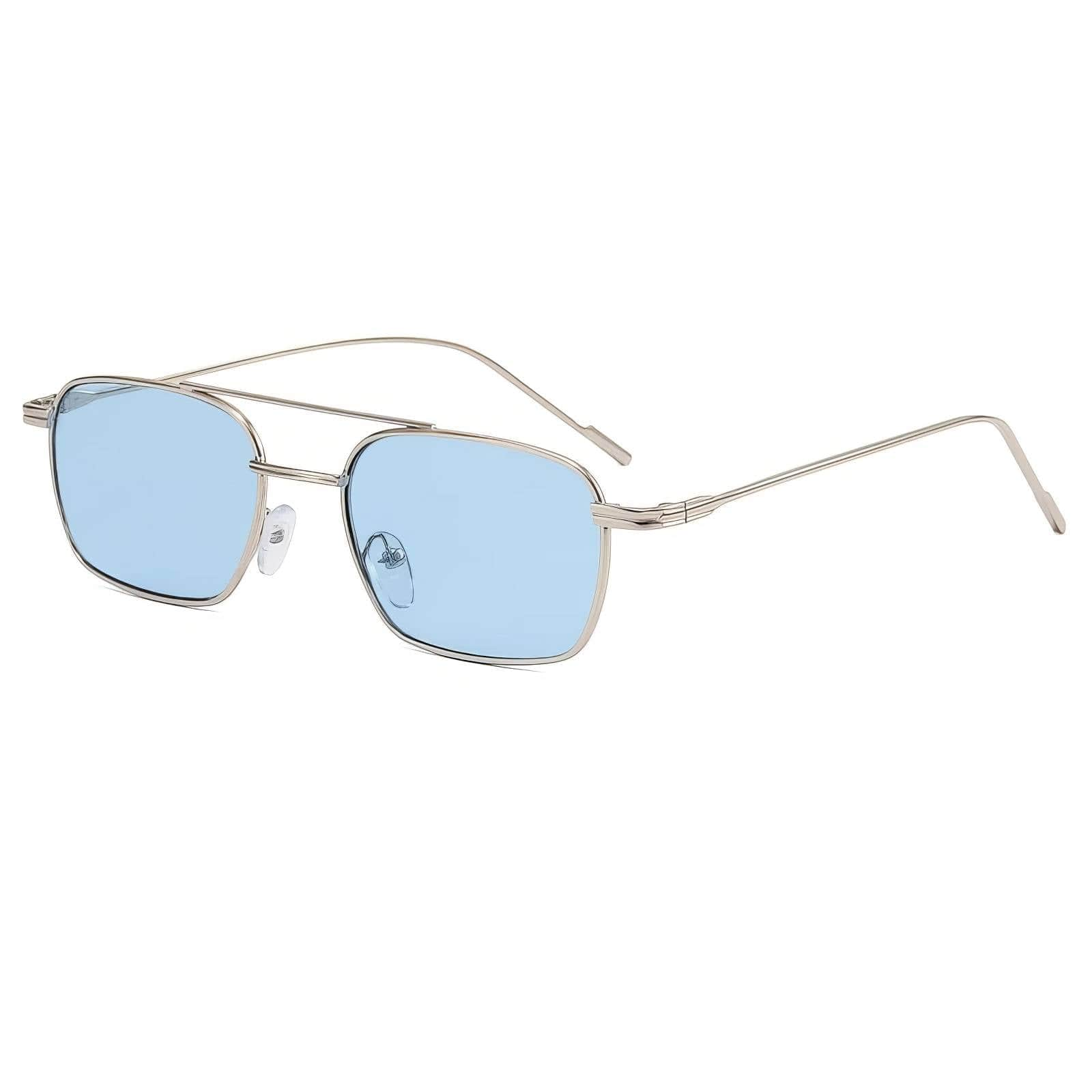 Gradient Oversize Eyewear Bold Shades Blue/Silver / Resin