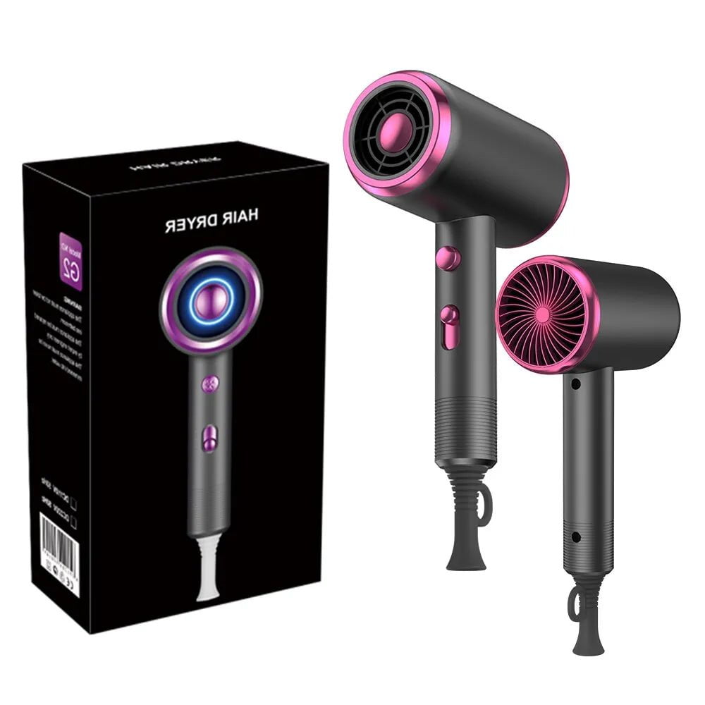 Hair Dryer with Diffuser & Comb Brush - 1800W Ionic, Constant Temperature Hair Care, Damage-Free