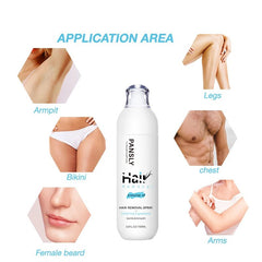 Hair Removal Spray: Painless Hair Reduction with Permanently Inhibiting Hair Growth for Silky Smooth Skin