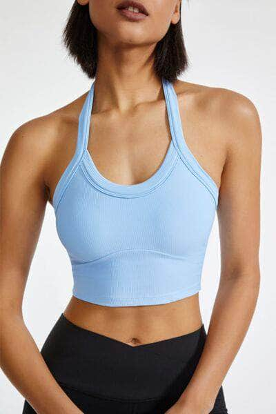 Halter Neck Active Cami Misty  Blue / S