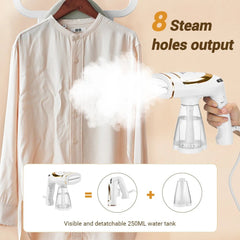 Handheld Foldable Steam Iron: Portable Travel Garment Steamer