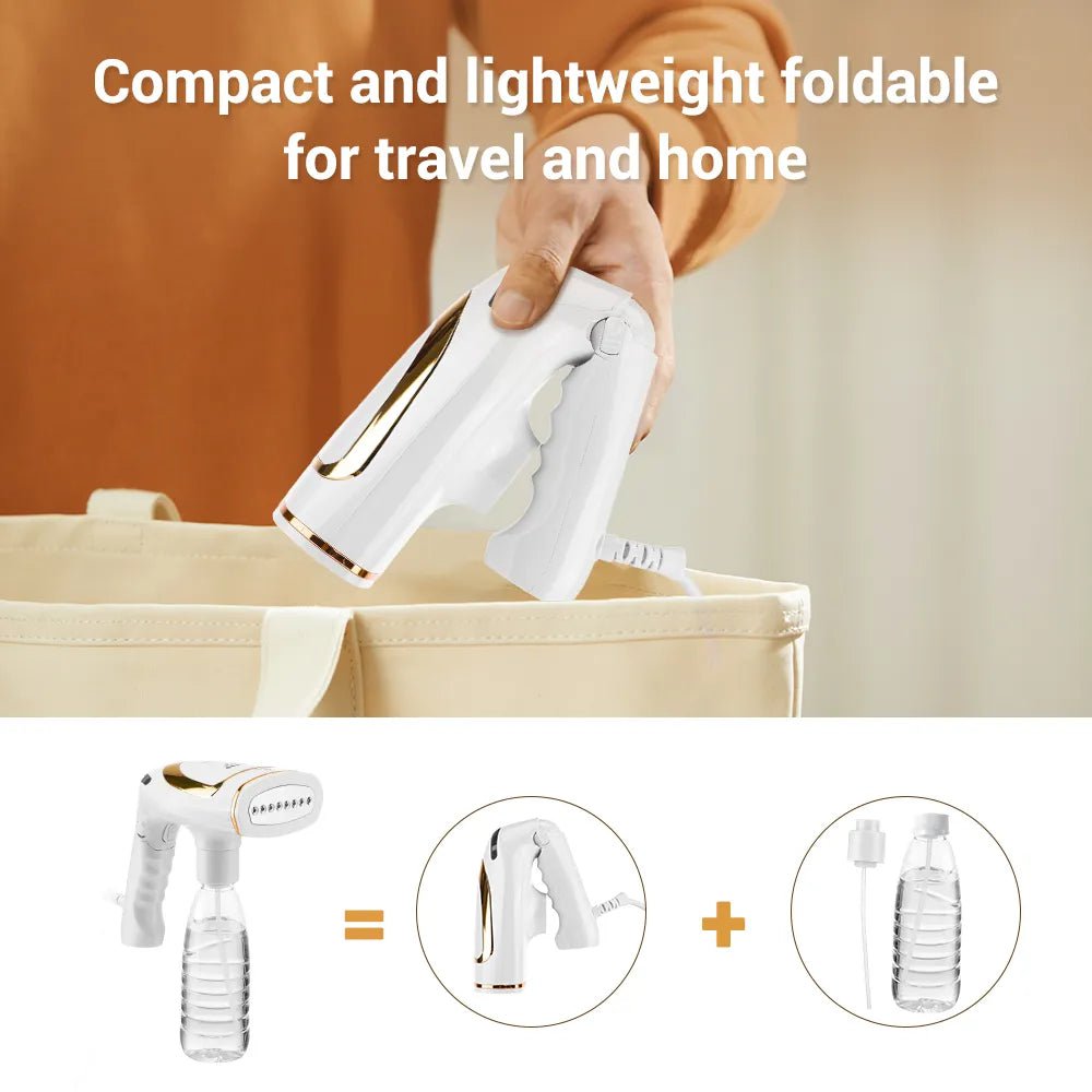 Handheld Foldable Steam Iron - Travel Portable Ironing Machine, Garment Steamer, Ironing Machine