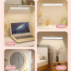 Hanging Magnetic Desk Lamp - LED, USB Rechargeable, Stepless Dimming, Cabinet Closet Wardrobe Night Light