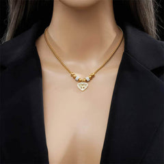 Heart-Shaped Tree Pendant Necklace - New Fashion Beads Choker Chains Jewelry for Women N2273