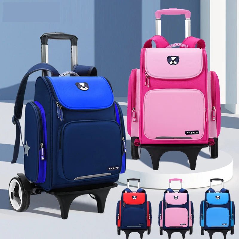 High capacity Student School bag Rolling Backpack kids Trolley bag school backpack wheeled bag Children Trolley backpack wheels