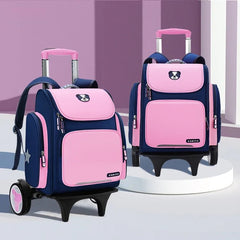 High capacity Student School bag Rolling Backpack kids Trolley bag school backpack wheeled bag Children Trolley backpack wheels