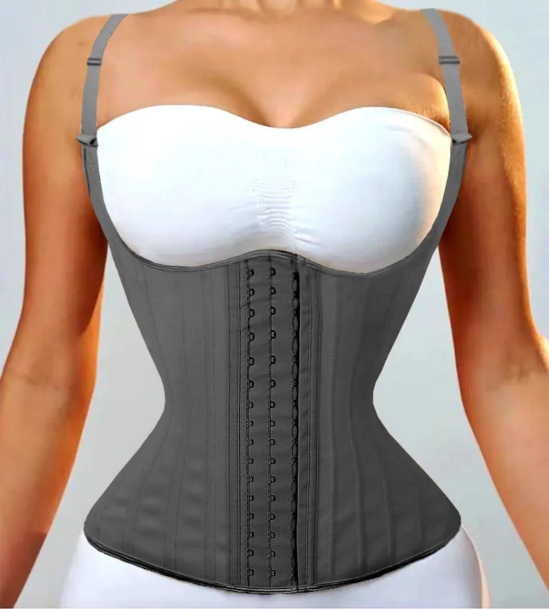 High Compression Full Body Shaper Waist Trainer Corset Women Modeling Belt Tank Top Tummy Control Vest Fajas Colombianas Girdles Black latex / XXS