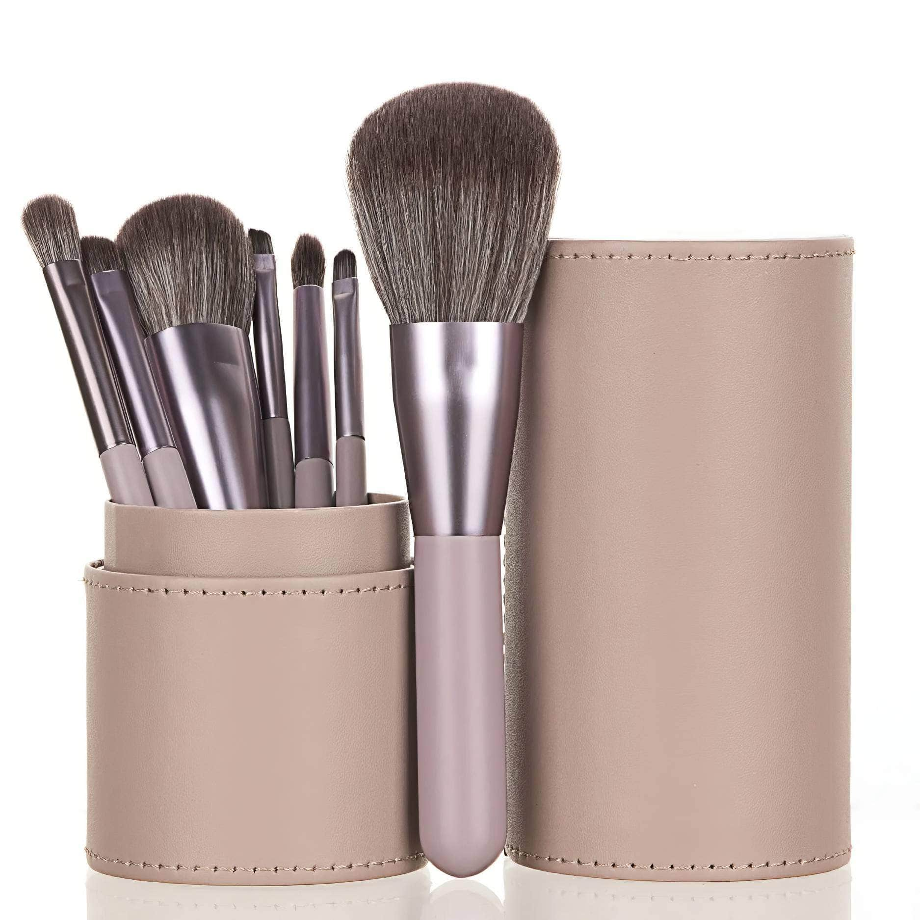 High-End Professional Makeup Brushes Set: Blush, Powder, Eyeshadow, Eyebrow, Foundation - Beauty Makeup Tools in a Stylish Bucket