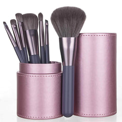 High-End Professional Makeup Brushes Set: Blush, Powder, Eyeshadow, Eyebrow, Foundation - Beauty Makeup Tools in a Stylish Bucket