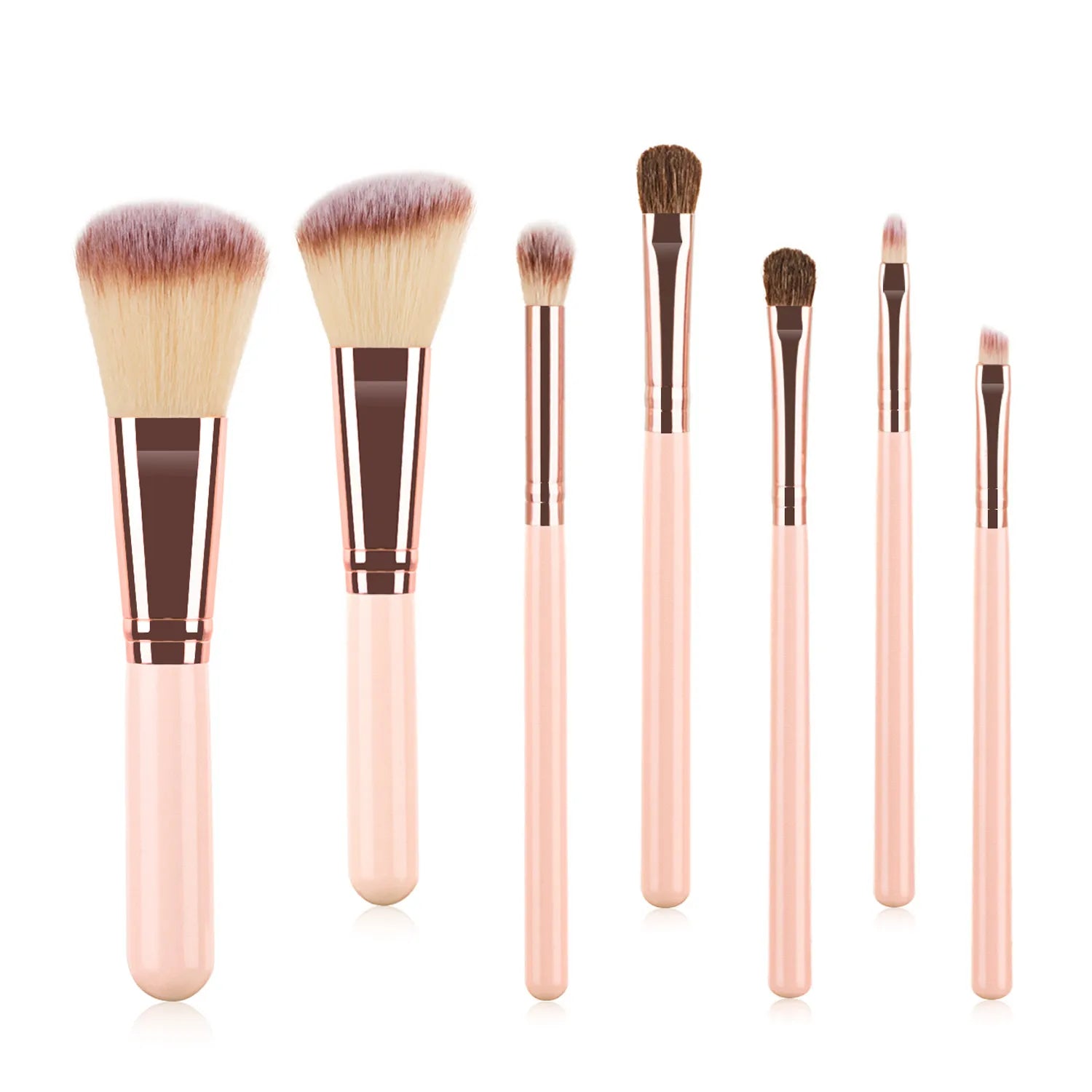 High-End Professional Makeup Brushes Set: Blush, Powder, Eyeshadow, Eyebrow, Foundation - Beauty Makeup Tools in a Stylish Bucket brush  opp 2