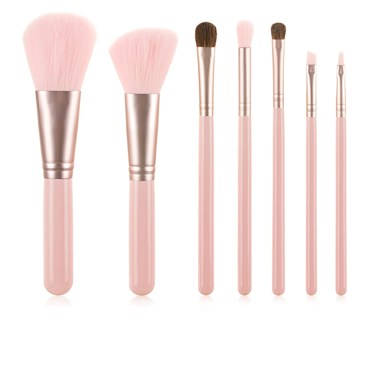 High-End Professional Makeup Brushes Set: Blush, Powder, Eyeshadow, Eyebrow, Foundation - Beauty Makeup Tools in a Stylish Bucket brush  opp