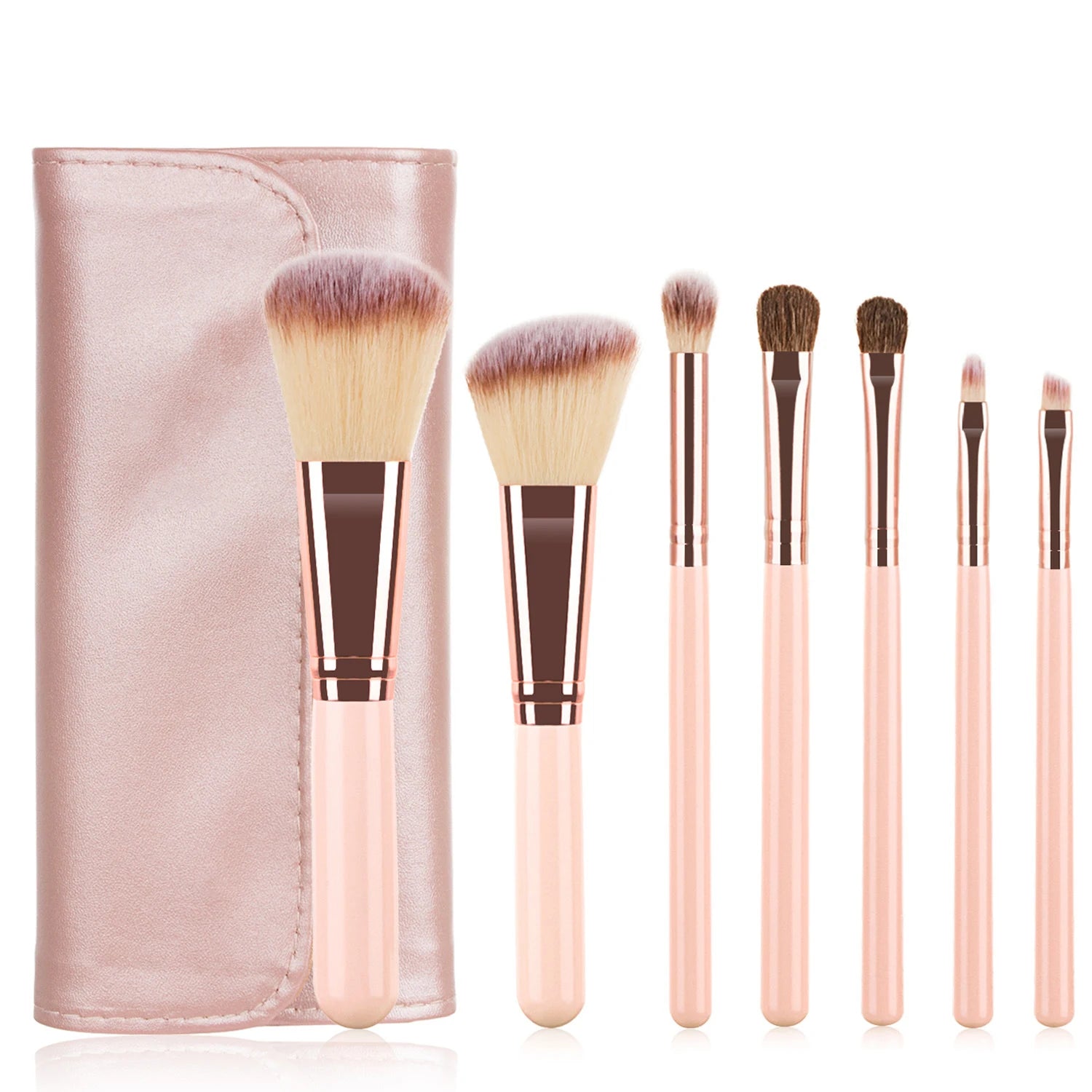 High-End Professional Makeup Brushes Set: Blush, Powder, Eyeshadow, Eyebrow, Foundation - Beauty Makeup Tools in a Stylish Bucket brush with bag 3