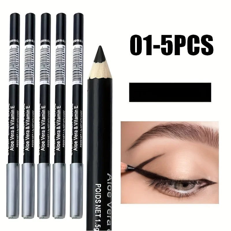 High-Pigment Eyeliner Pencil Set 01-5PCS