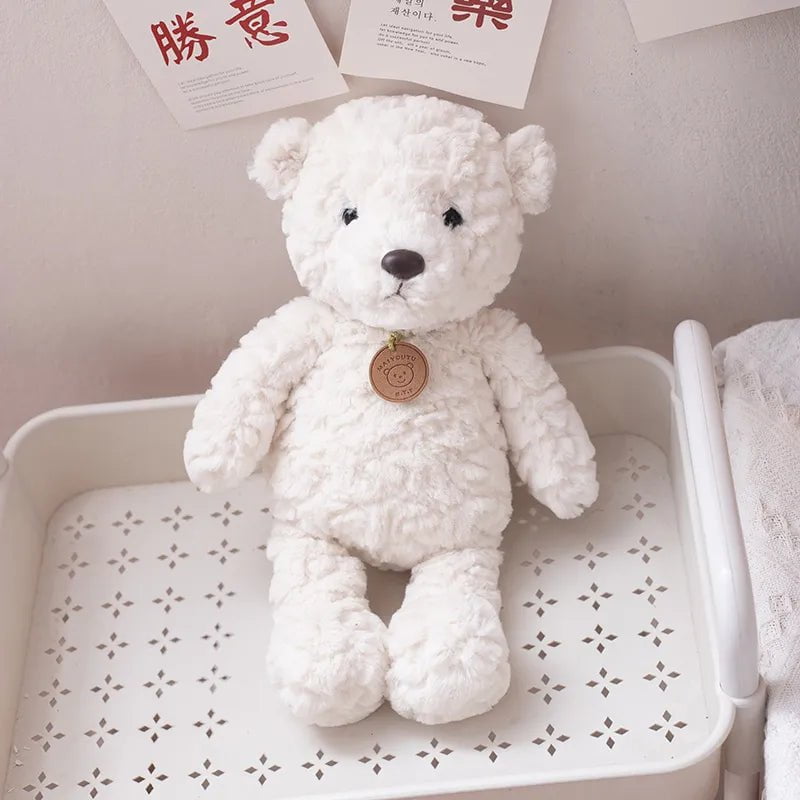 High-Quality Soft Stuffed Cartoon Animals - Bunny, Teddy Bear, Dog, Elephant, Unicorn 35cm white bear / see description