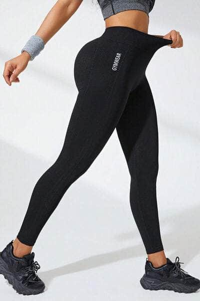 High Waist Active Leggings Black / S