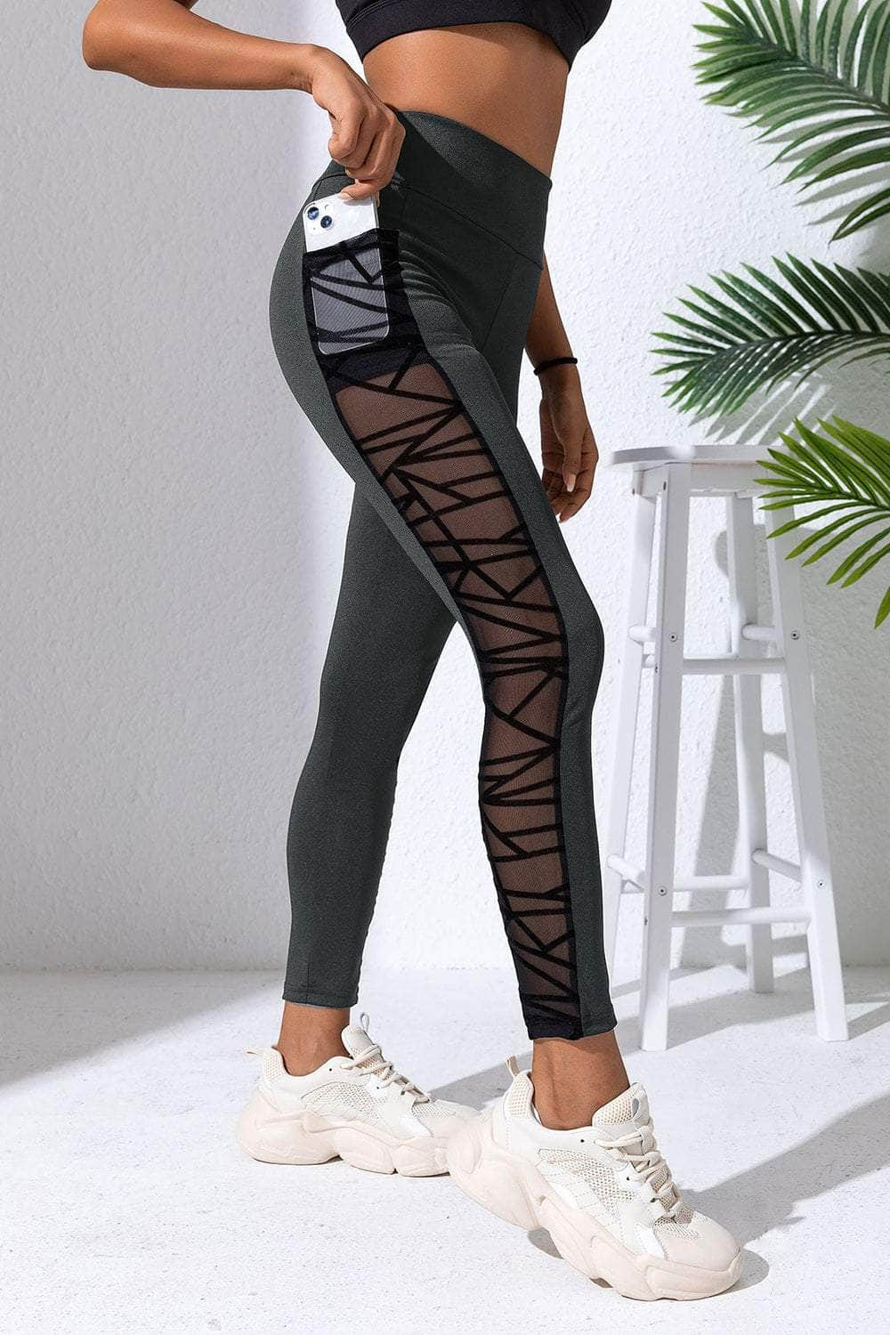 High Waist Active Leggings Charcoal / S