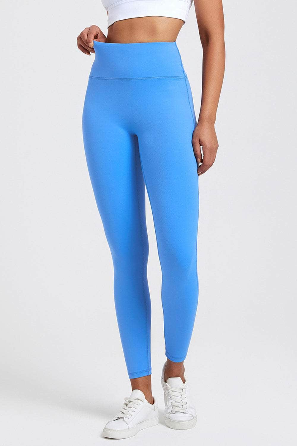 High Waist Active Leggings Sky Blue / S