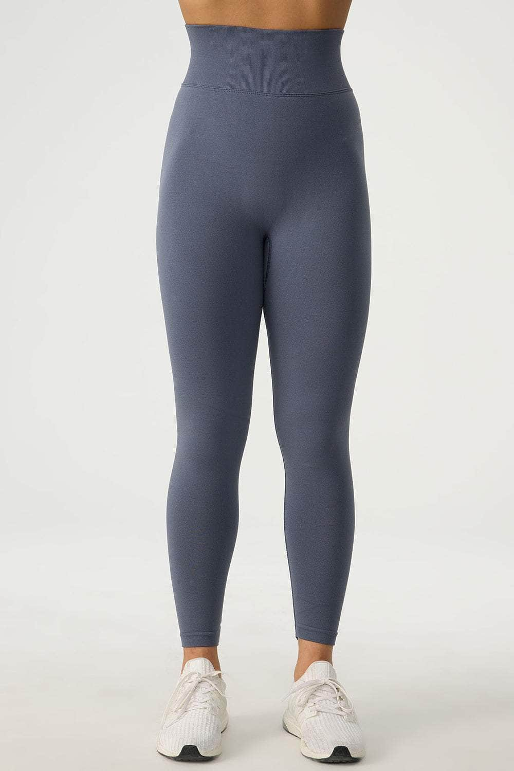 High Waist Active Pants French Blue / S