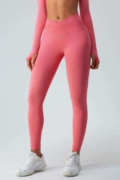 High Waist Active Pants Strawberry / S