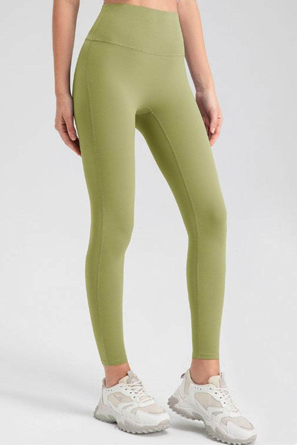 High Waist Skinny Active Pants Matcha Green / S