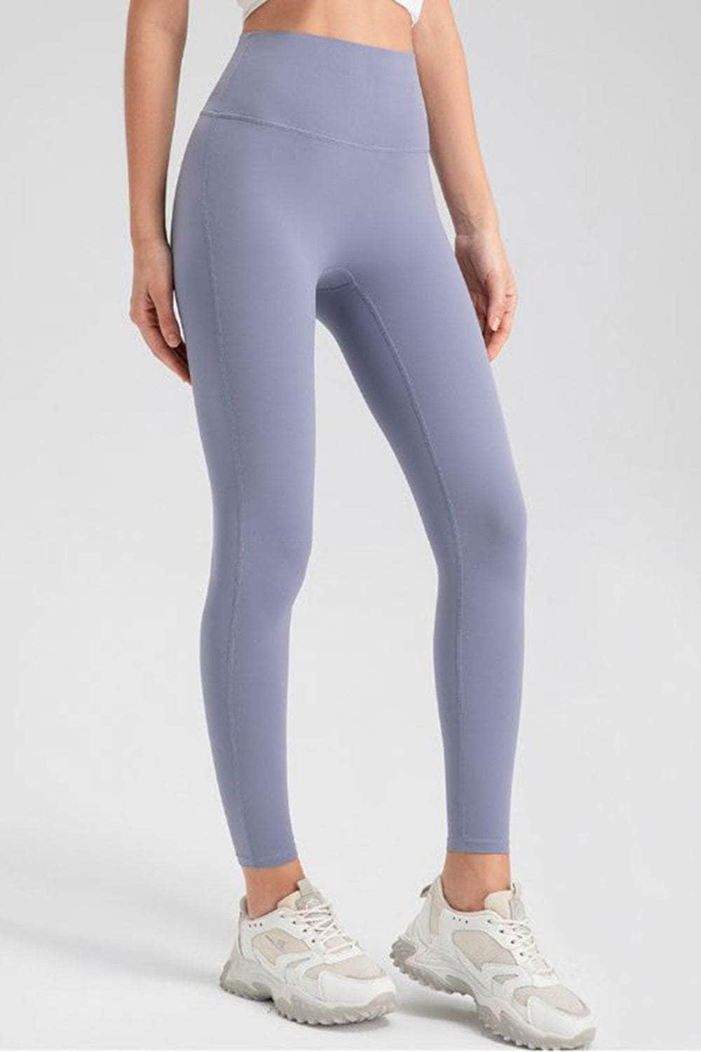 High Waist Skinny Active Pants Periwinkle / S