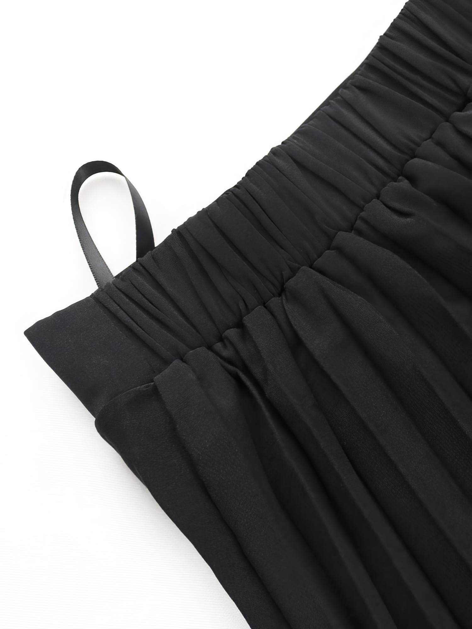 High Waisted Long Maxi Pleated Skirt